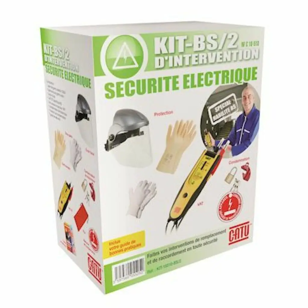 Kit d'EPI électricien utile pour formation habilitation électrique Lyon ou Paris